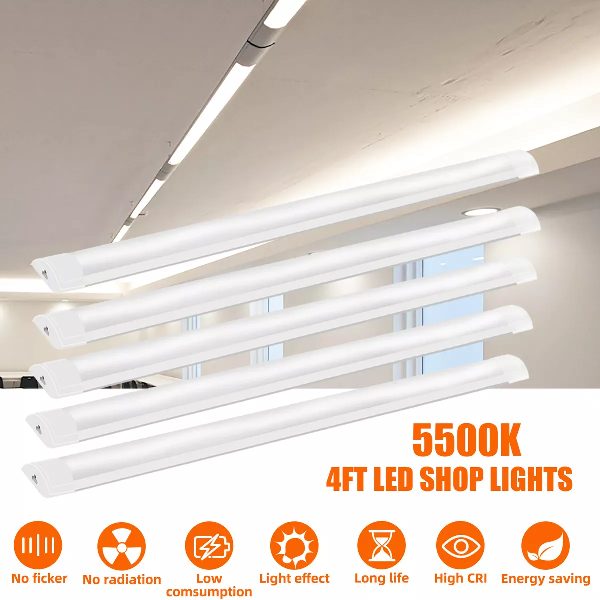 4 foot led closet light fixture outlet