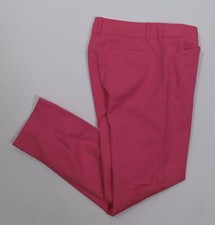 TALBOTS Women's Pink Cotton Stretch Flat Front Hampshire Ankle Pant Sz 8