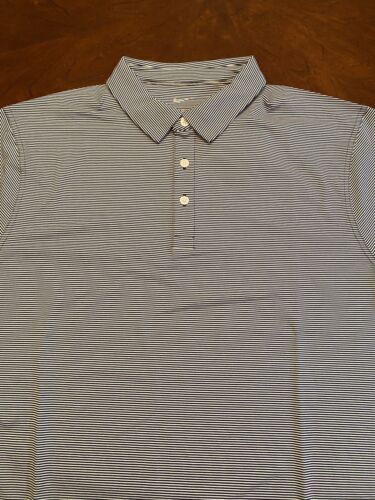 NIKE DRI-FIT POLO MENS SIZE L BLUE CV3496-451 GOLF POLO SHORT SLEEVE NEW RARE