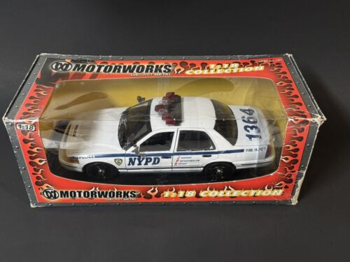 2003 Ford Crown Victoria Interceptor NYPD New York Police Department 1/18 HTF ! - Picture 11 of 11