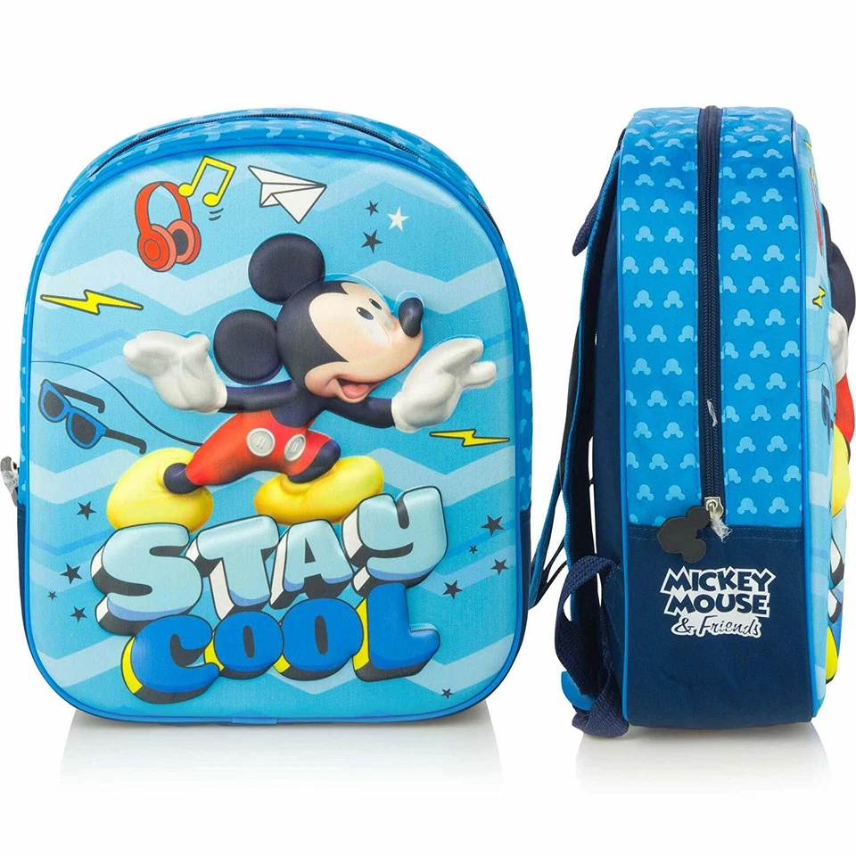 Set Mochila Escuela Topolino Disney 3D Bolsa Deporte Puerta Bocadillo Asilo - Imagen 2 de 4