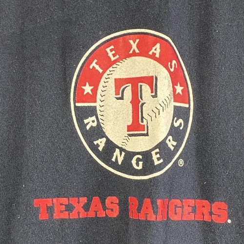 Texas Rangers Logo T-Shirt Kids Size Large 14/16 MLB Genuine Merchandise Blue - Picture 3 of 10