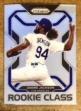 2022 Panini Prizm Baseball Rookie Class Andre Jackson RC-17 Los Angeles Dodgers