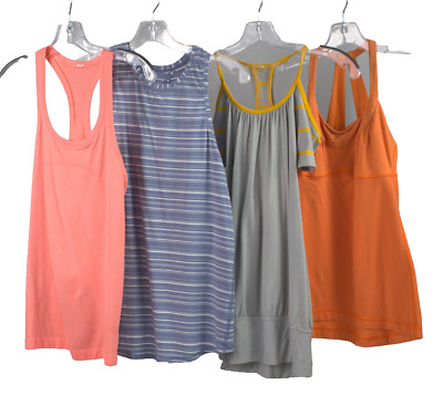 Mixed Lot 4 LULULEMON S 4 No Limit Swiftly Tech All Tied Up Tank Sport Bra Yoga