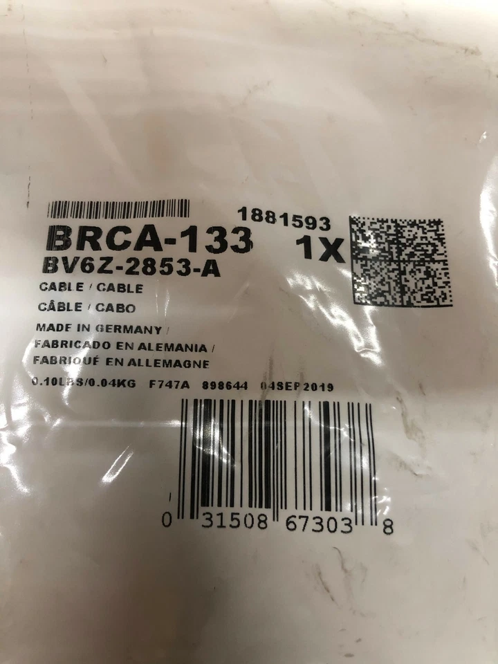 CABLE FRENO ESTACIONAMIENTO DELANTERO MOTORCRAFT BRCA-133 PARA FORD F-250 SUPER DUTY 2005-07 Foto 3 de 3