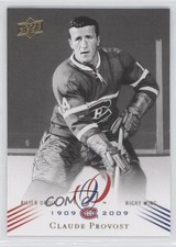 2008-09 Upper Deck Montreal Canadiens Centennial Set Claude Provost #50 0f8
