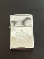 Zippo Hawaii State Emblem Silver Lighter Engraved Used Brand New