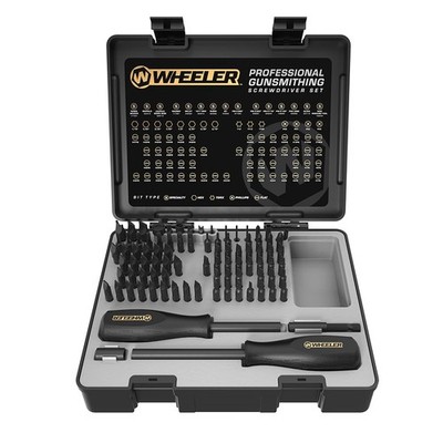 Wheeler 89 Piece Gunsmithing Screwdriver Set with Durable One Size, Black