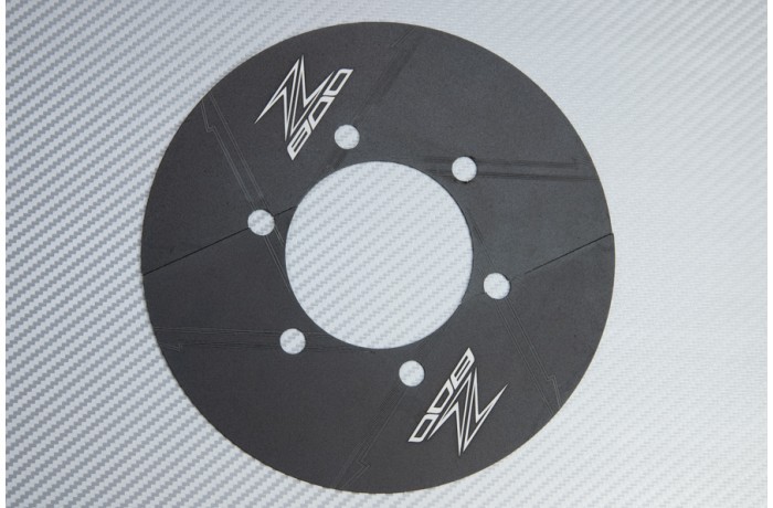 Cache Couronne Z800 Kawasaki Aluminium Noir Accessoire Protection Moto 2013-2016
