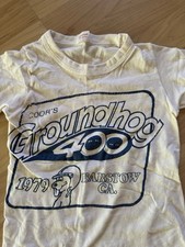 Vintage 70s KIDS Groundhog 400 1979 Off Road T Shirt racing California Race cars
