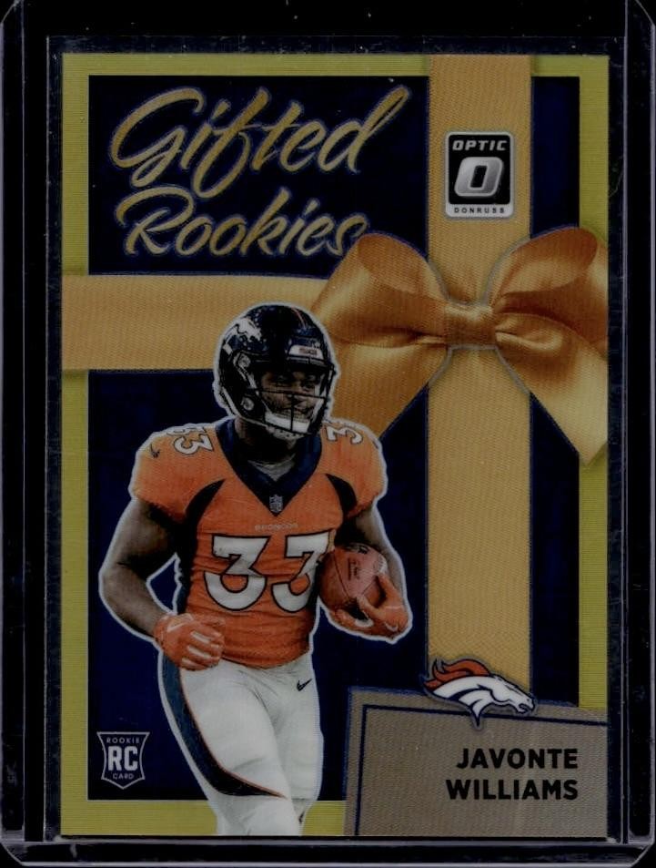 Javonte Williams Panini Donruss Optic Gifted Rookies #GR15 Gold