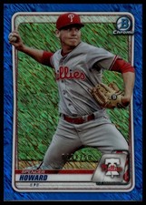 2020 Bowman #BCP-55 Spencer Howard Chrome Prospects Blue Shimmer Refractor #/150