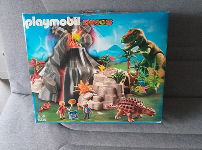 Playmobil Grand Volcan N°5230 Serie Dinos (incomplet/Loose) - Photo 1/4