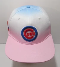 PRO Luxury Collection CHICAGO CUBS Pink White Blue Snapback OSFM Cap Hat