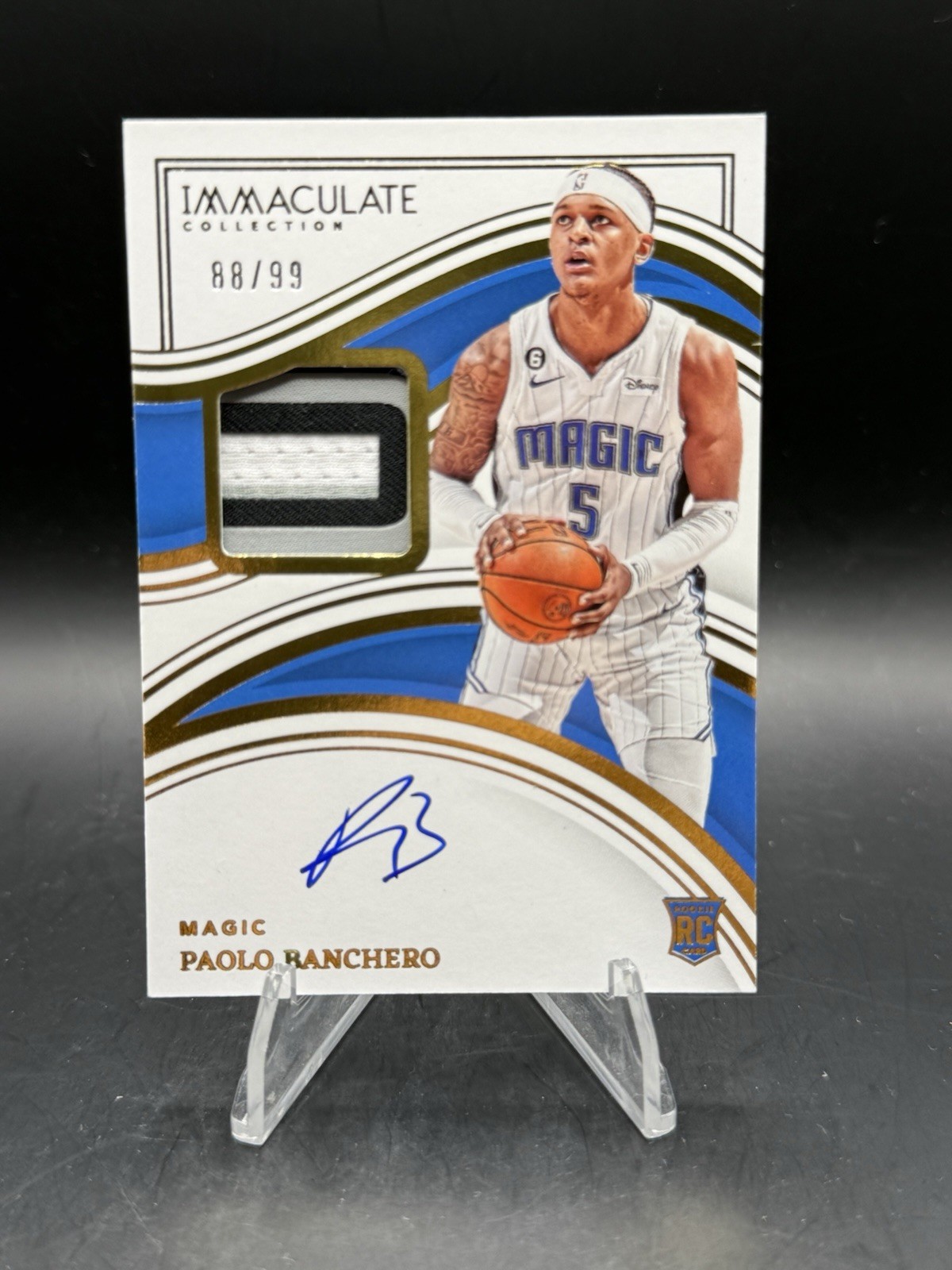 2022 Panini Immaculate /99 Patch Auto PAOLO BANCHERO Magic RC Rookie SP AP3