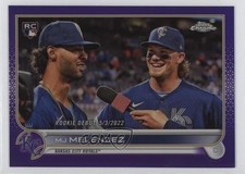 2022 Chrome Update Rookie Debut Purple Refractor MJ Melendez Bobby Witt Jr da2