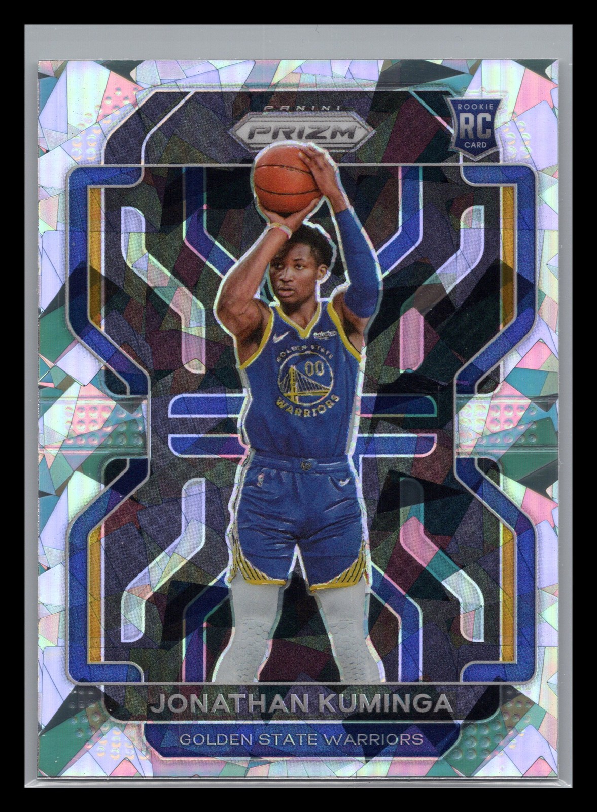 2021-22 Panini Prizm #307 Jonathan Kuminga Ice Golden State Warriors