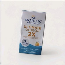 Nordic Naturals Ultimate Omega 2X Softgels, Lemon Flavor, 60 Ct Exp 2028