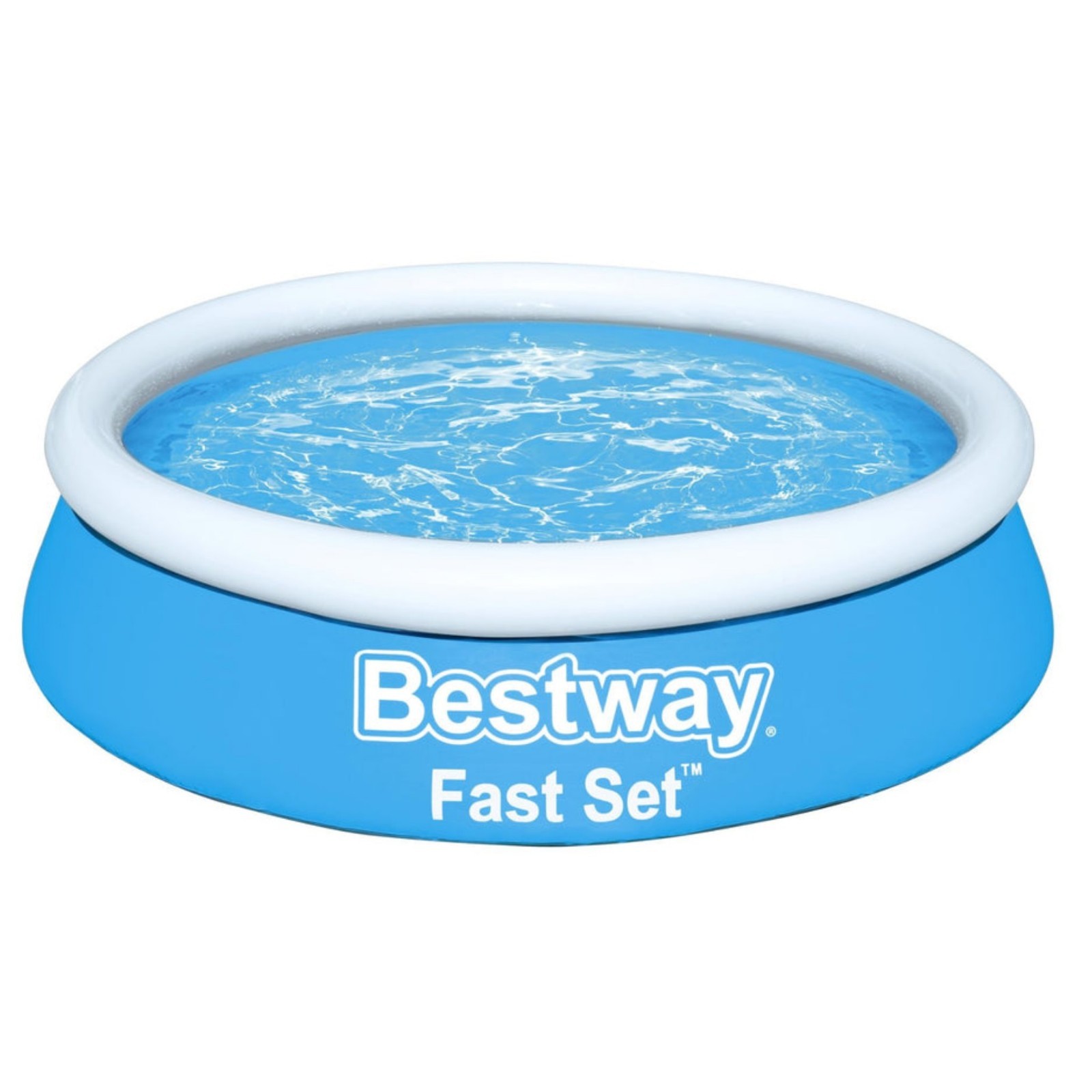 Bestway 6ft x 20in Blue Round Fast Set Inflatable Above Ground Pool 183cm x 51cm