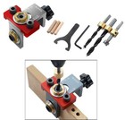 3 in 1 verstellbarer Holzdübellehre Bohrer Locator Holzbearbeitungswerkzeug·