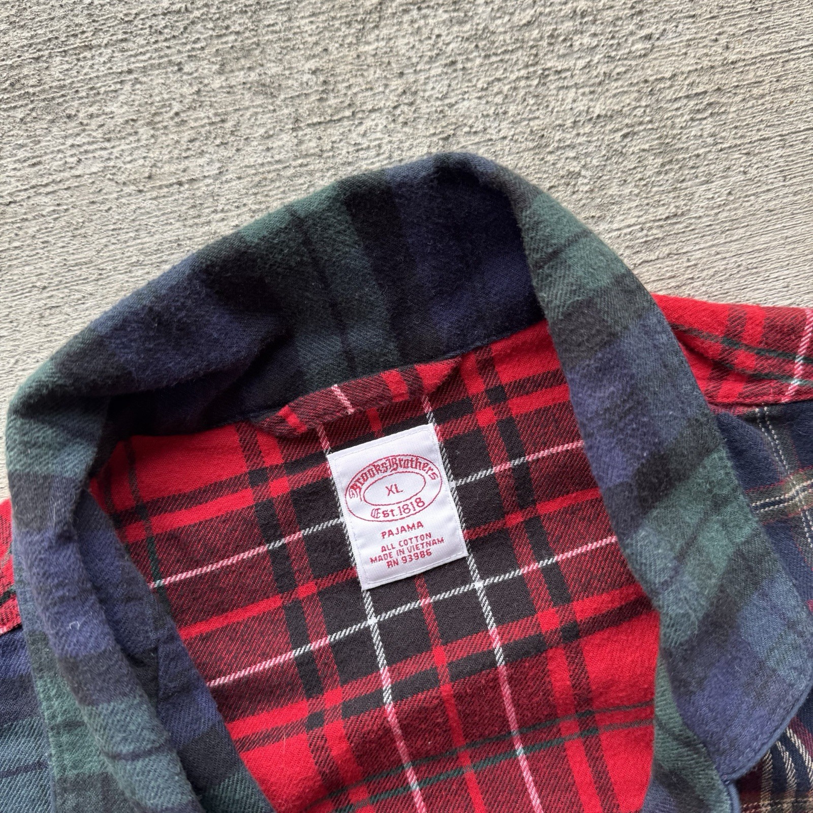 Brooks Brothers Multicolor Patchwork Plaid Pajama… - image 3