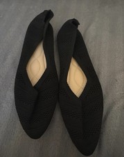 Black Blue Beige Pointed Woven Flat Shoes Size 7 New Without Tags