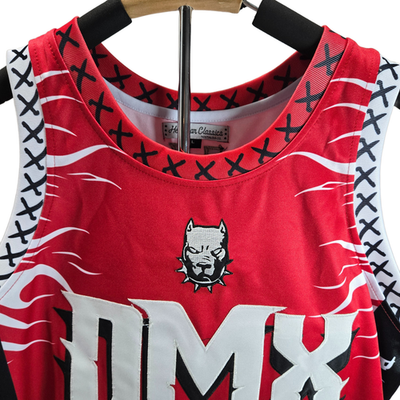 Headgear Classics Men's DMX Ruff Ryders Basketball Jersey Red Size