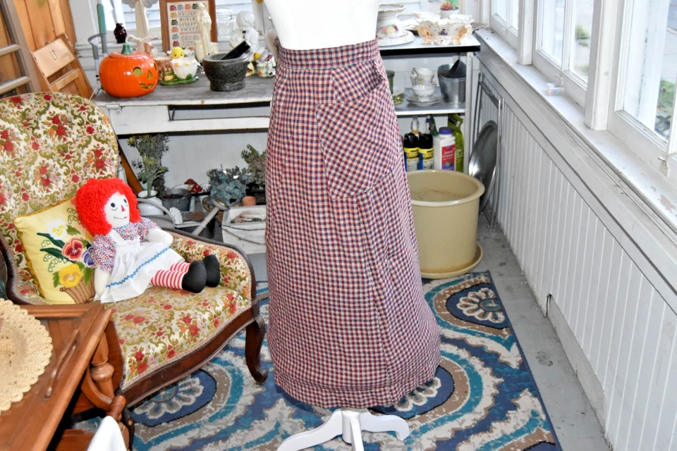 Falda a cuadros de lana clara vintage de los años 50 bolsillos de parche grandes cremallera de metal talla XS Foto 4 de 4