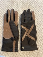 VINTAGE WINTERLOVERS by FINALE Brown Gloves Nylon Spandex Womens Sm. Free Ship