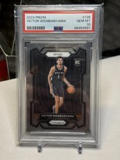 Victor Wembanyama 2023 Prizm Base Rookie PSA 10 #136 Spurs Wemby RC