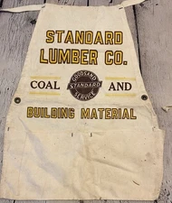 Vintage Goodsand Standard Service Apron Coal Lumber Co Building Material NICE!