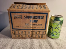 Vintage Sears Submersible Water Pump Fountain Waterfall 320 Gal/hour