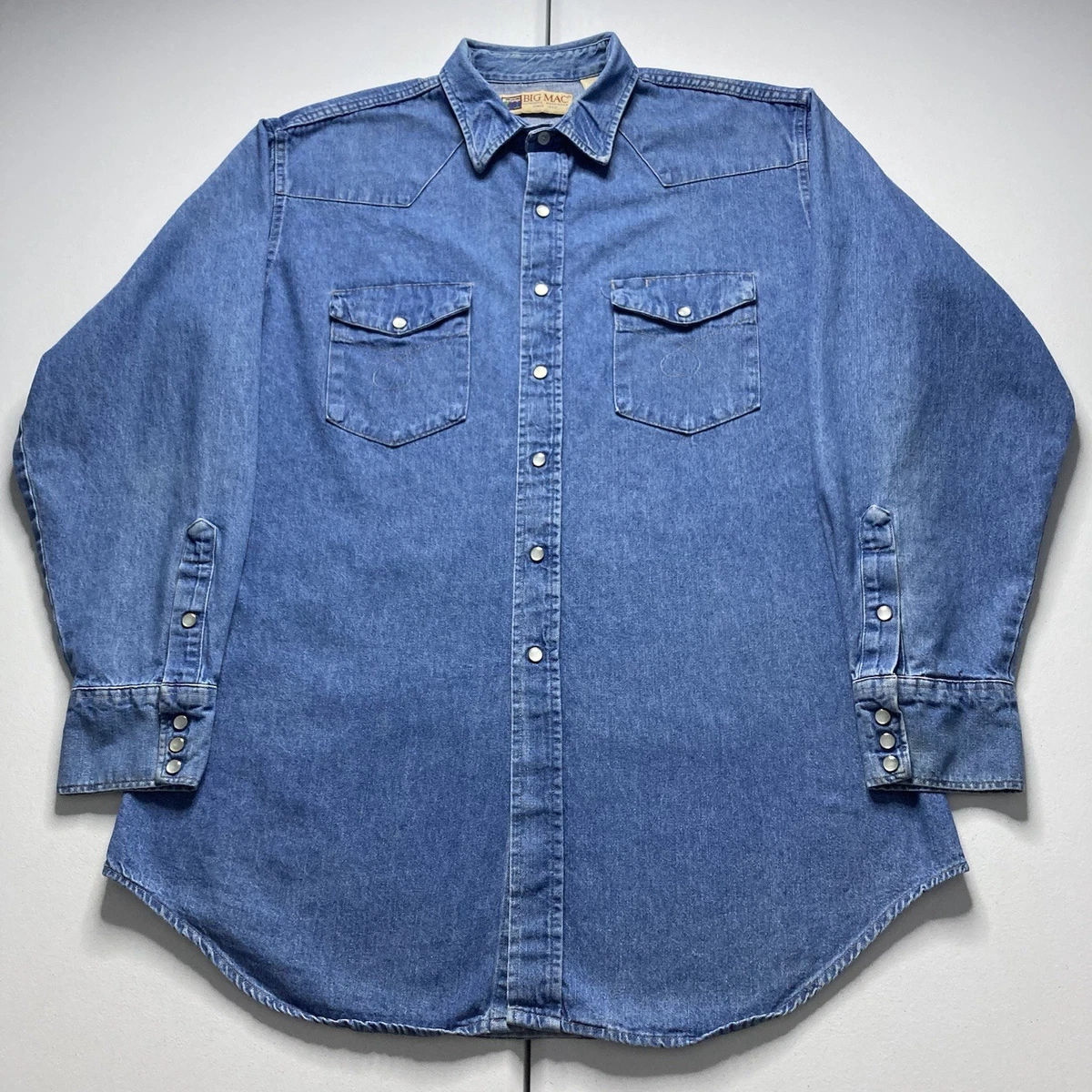 Big Mac Solid Casual Button-Down Shirts for Men for sale | eBay