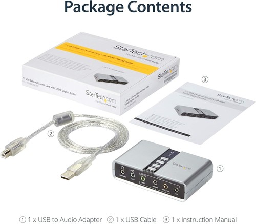 High-Quality 7.1 Audio USB Adapter for Laptop & Desktop - Silver Edition - Picture 8 of 10
