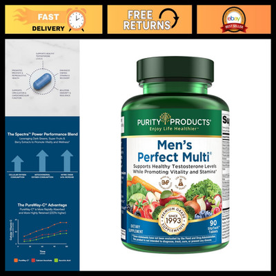 Men's Perfect Multi Vitamins, Minerals & Phytonutrients - Daily Health Supplemen