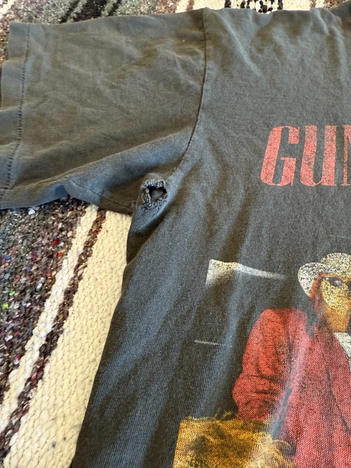 Camiseta negra vintage Guns n Roses "Here Today Gone To Hell" 1991 Foto 4 de 4