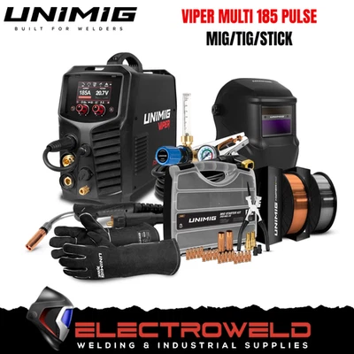 VIPER MULTI 185 Pulse Bundle MIG/TIG/STICK Multi-Process Welder PK11116 - Bild 1 von 4