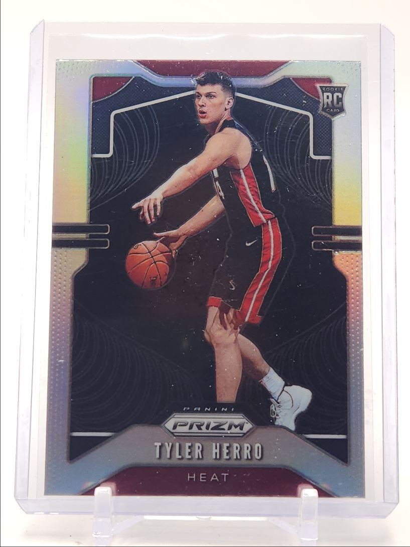 TYLER HERRO 2019-20 PANINI PRIZM BASKETBALL ROOKIE SILVER HEAT RC Q4140