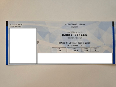 Harry Styles Paris 17.07.2027, 2x - Sitzplätze Kat. Or