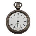 HEAVY Antique Waltham Coin Silver Pocket Watch As Is Not Running Model 1883