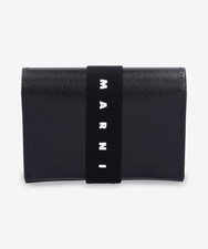 Marni Men's Strap Logo Card Holder - Black Official