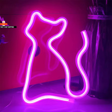 LED Neon Sign Lights Wall Art Decor Room Bar Beer Usb/Battery Neon Lamps Party W