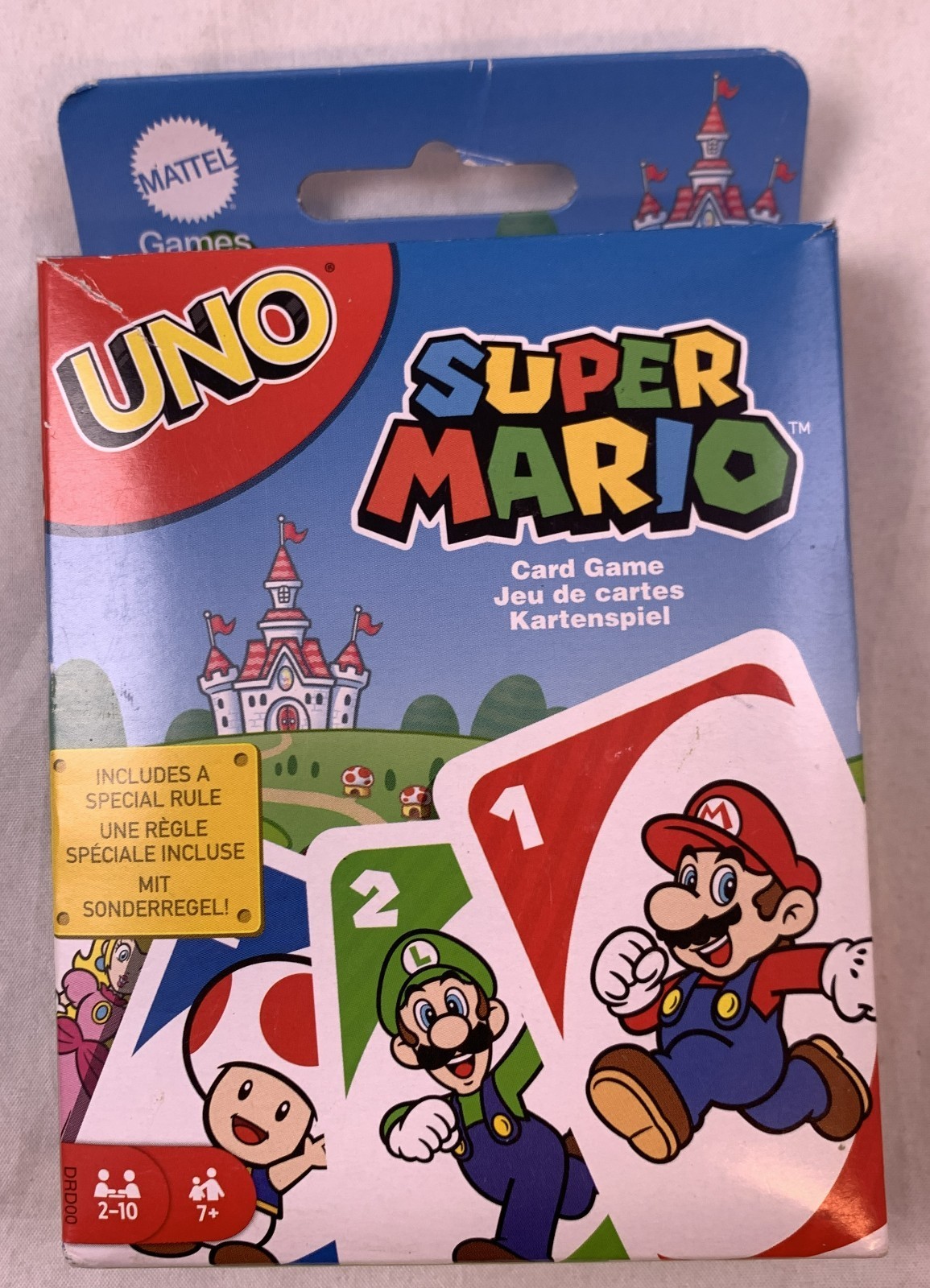 Mattel UNO Super Mario Jeu de Cartes Nintendo Jeu de Société Jeu Complet