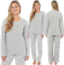 LADIES GIRLS PYJAMAS SOFT & COSY WARM PYJAMA SET Size 8-22