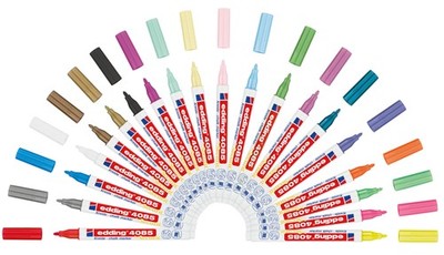 edding Kreidemarker 4085 1-2 mm Kreidestift für Tafeln, Fenster, Glas & Spiegel