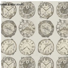 Sample For Vintage Clock Face Wallpaper Grey Silver London Design Paste The Wall