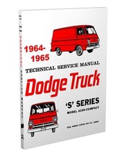 1964-1965 Dodge A-100 Shop Manual A100 Van Pickup Sportsman Repair Service Book
