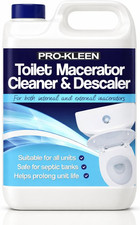 , 5L of Toilet Macerator Cleaner Descaler, Blue, Fresh 6.02 per litre