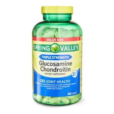 Spring Valley Glucosamine Chondroitin Tablets Dietary Supplement, 340 Count