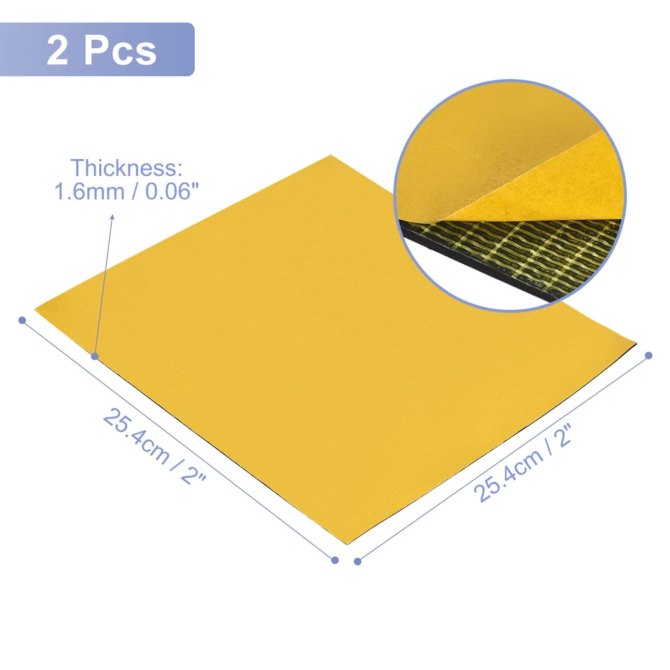 Adesivo Neoprene Gomma Strisce Foglio 10" Largox10" Lunghex0,06" Spessa 2pz - Immagine 2 di 4